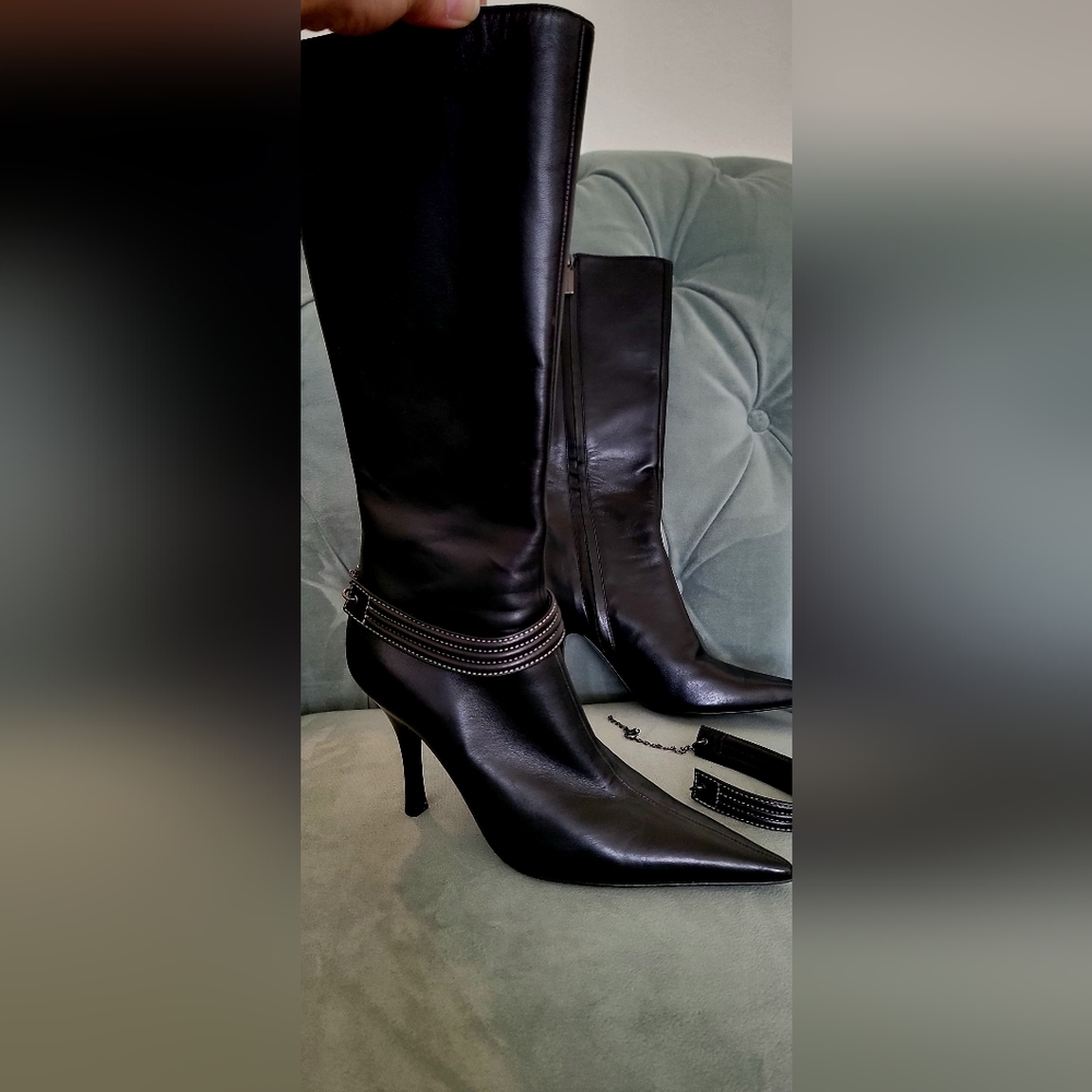 NWT Bruno Magli tall boots pointed toe size 36 - Picture 2 of 16